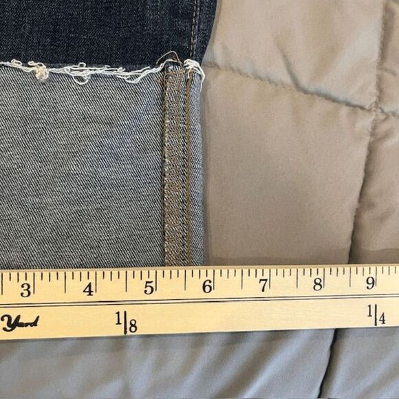 Joe's Jeans High Rise Cuff Crop Jeans Dark Medium Wash Size 32 - Picture 13 of 14